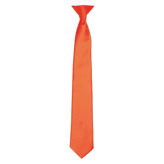 Premier Unisex Adult Satin Tie (Orange) - Image 1