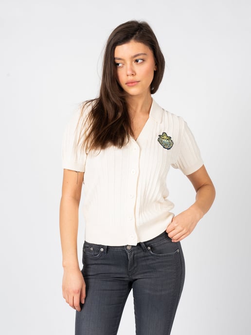 Fila Cárdigan Trap de mujer beige - Image 3