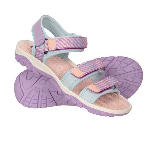 Mountain Warehouse Childrens/Kids 3 Touch Fastening Strap Sandals (Purple) - Image 4
