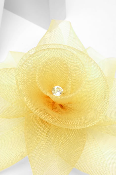 Yellow Flower Clip Fascinator