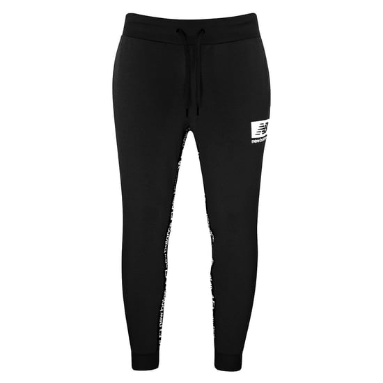 New Balance Stretch Waist Black Essential ID Mens Fleece Track Pants MP13508 BK