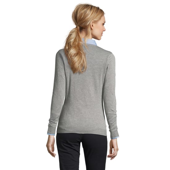 SOLS Womens/Ladies Glory Jumper (Grey Melange) - Image 2