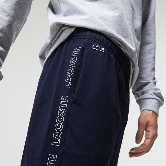 Men's Lacoste Fleece Sweatpants in Navy