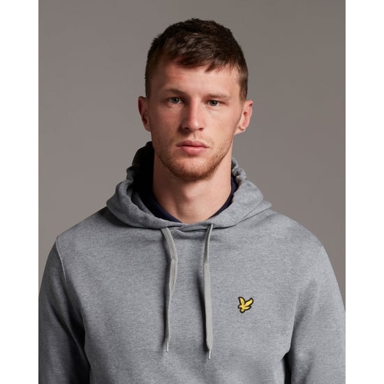 Sudadera con capucha gris jaspeado con marca Lyle & Scott - Image 4
