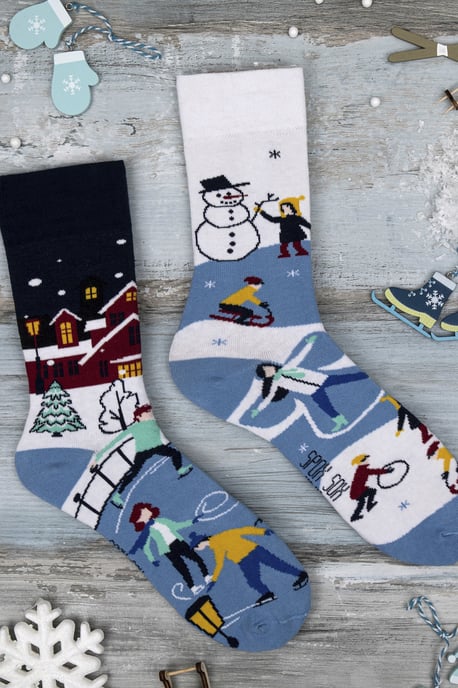 SPOX SOX - Calcetines Desparejados para Hombre y Mujer - Actividades de Invierno - Image 2