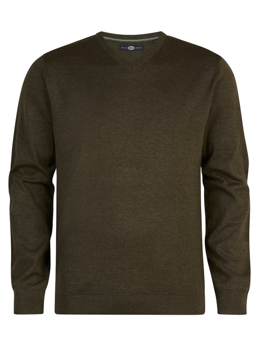 Petrol Industries - Plus Size Fine-knit Jumper Chugach Men - Army Green - Image 1