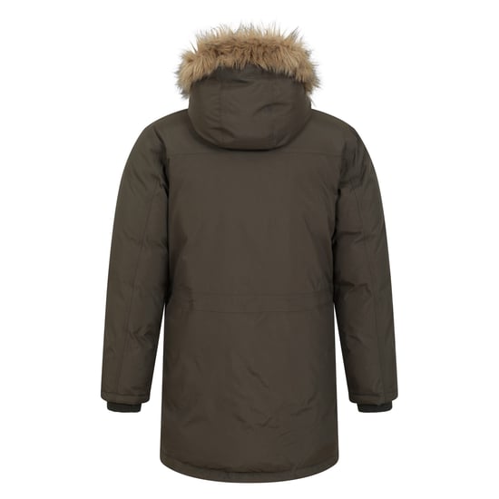 Mountain Warehouse Mens Antarctic Extreme Waterproof Down Jacket (Dark Khaki) - Image 2