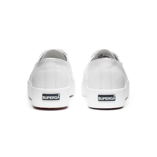 Superga Unisex Adult 2730 Nappa Leather Trainers (Optical White) - Image 2