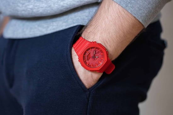 Casio G-shock Men's Red Watch GA-2100-4AER