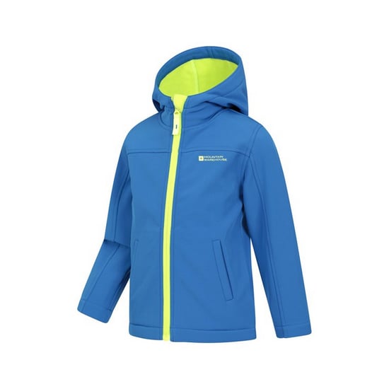 Mountain Warehouse Childrens/Kids Water Resistant Soft Shell Jacket (Cobalt) - Image 3