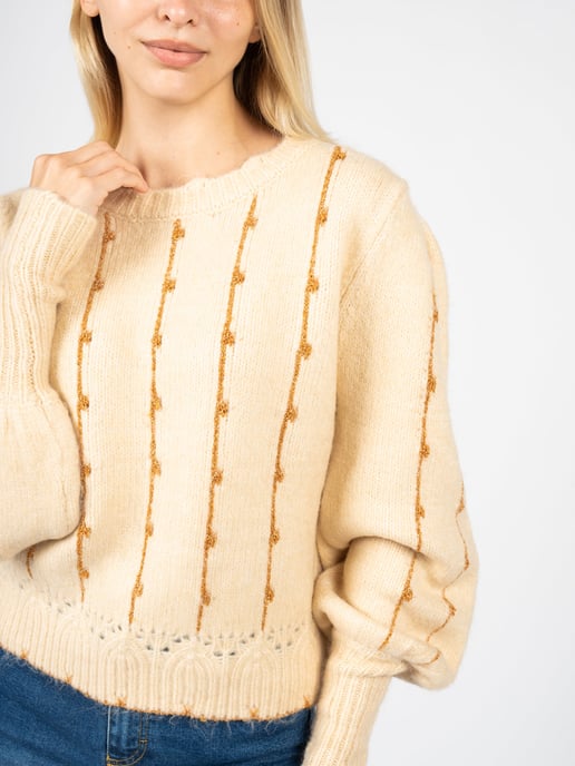 Silvian Heach Suéter Kuina de mujer beige, cremoso - Image 6