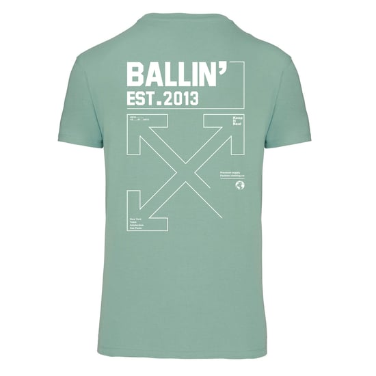 Ballin Est. 2013 Tee SS Backprint Cross Shirt Verde - Image 2