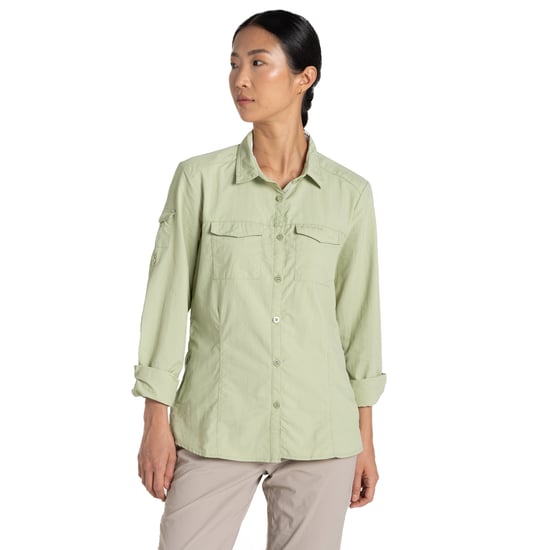 Craghoppers Womens/Ladies Adventure III Nosilife Long-Sleeved Shirt (Bud Green) - Image 3