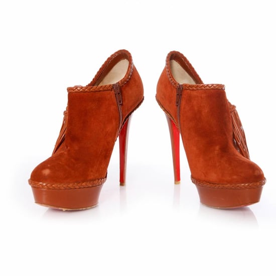 Brown suede/leather platform shoot - Image 4