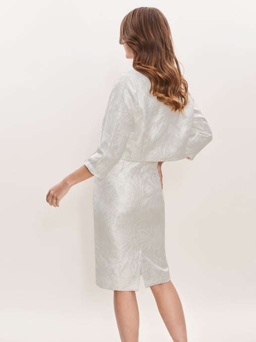 Emeline Jacquard Sheath Dress And Bolero