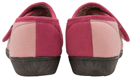 Dunlop - Pantuflas de velcro florales de espuma viscoelástica ajustables para señoras mayores - Image 2