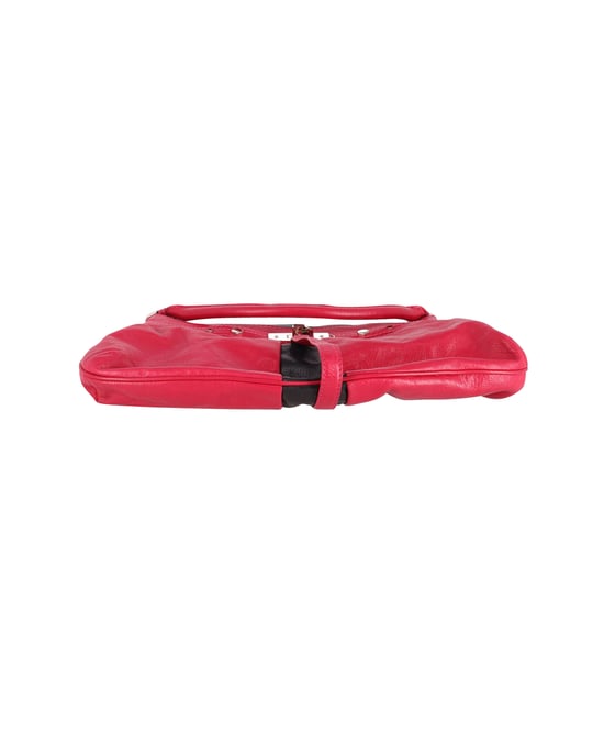 Marc Jacobs Lock it Up Camille Handbag in Dark Pink Leather - Image 6