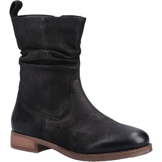Hush Puppies Emilia Leather Women's Black Boots - Image 1