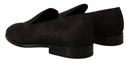 Zapatillas de Pana Floral Negras Dolce & Gabbana para Hombre - Image 4