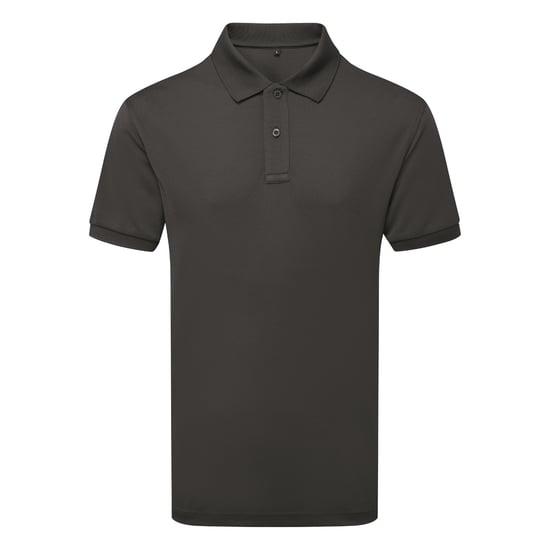 Asquith & Fox Mens Glacier Tech Polo Shirt (Charcoal) - Image 1