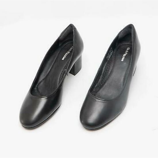 Hush Puppies Ladies/Womens Anna Leather Court Shoe (Black) - Image 5