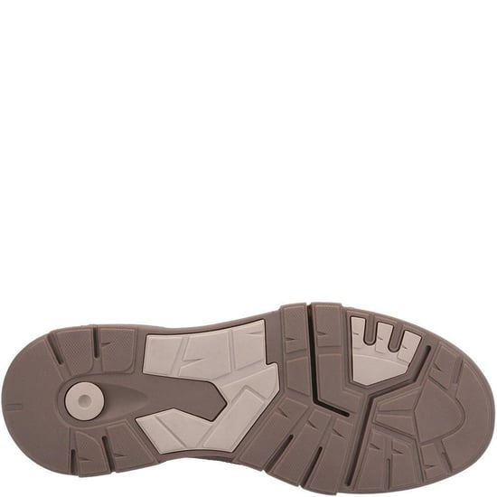 Hush Puppies Mens Finley Leather Shoes (Coffee) - Image 4