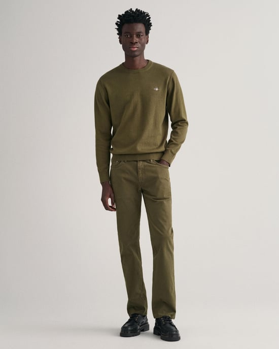 GANT Mens Classic Cotton Crew Neck Jumper - Image 5