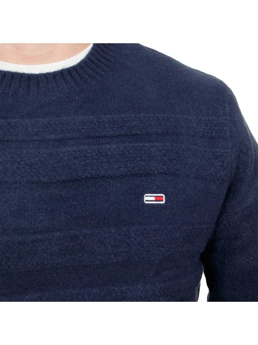Suéter con bandera y cable suave de Tommy Jeans para hombre - Image 2
