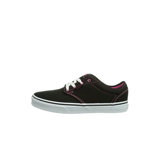 Vans Atwood Lace-Up Black Canvas Kids Plimsolls K2UDDC