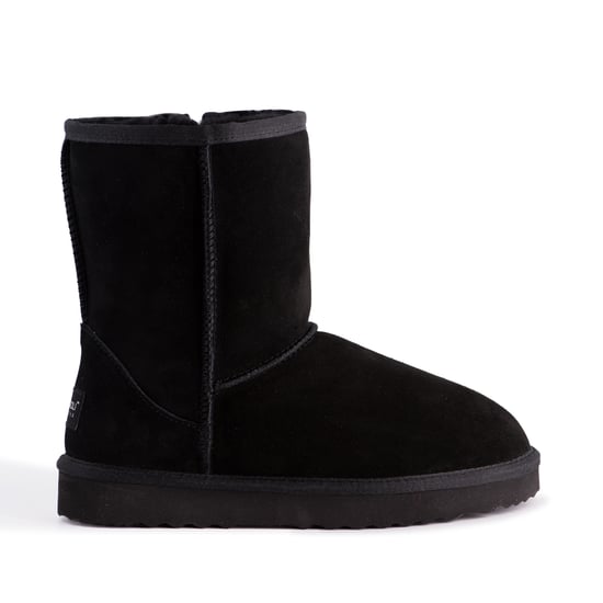 Aus Wooli "Cronulla" Australia Mid Calf Sheepskin Boot, Black