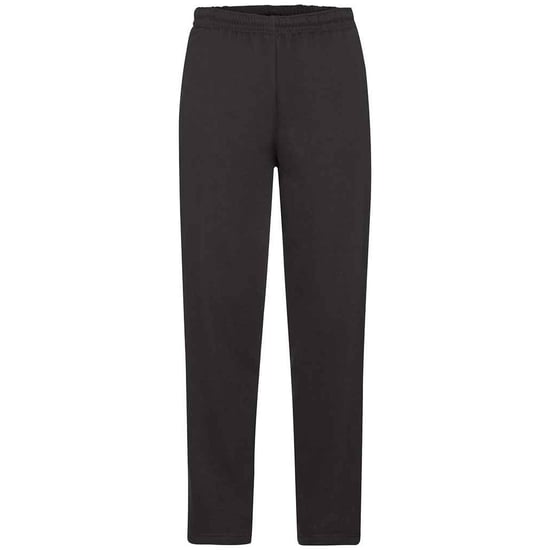 Fruit of the Loom Mens Open Hem Jogging Bottoms (Black) - Image 1