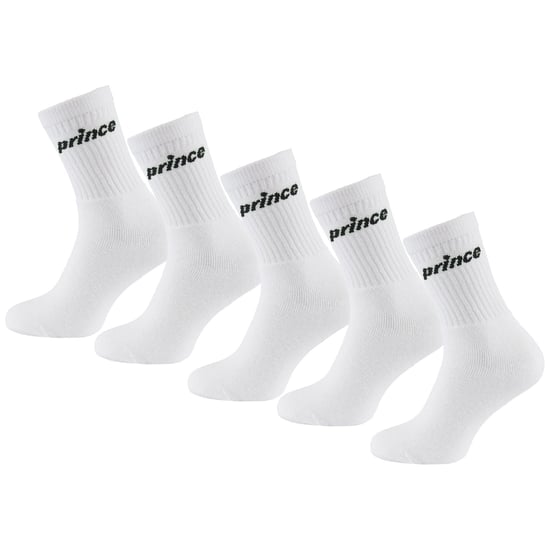 Prince Tennis paquete de 5 calcetines blancos para hombre - Image 1