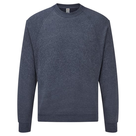 Fruit Of The Loom Mens Raglan Sleeve Belcoro® Sweatshirt (Heather Navy) - Image 1