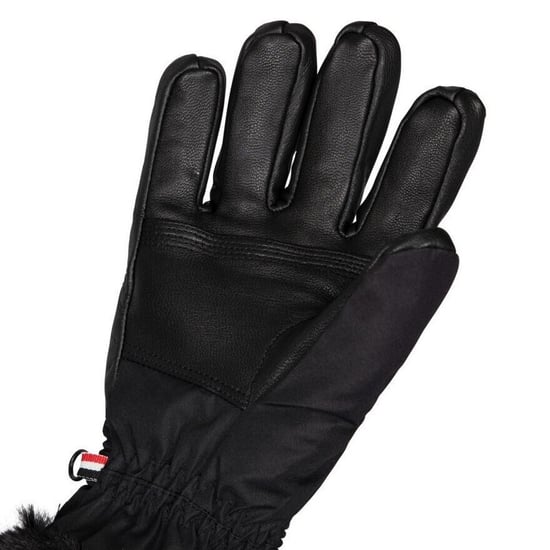 Trespass Womens/Ladies Dirin Leather Ski Gloves (Black) - Image 4