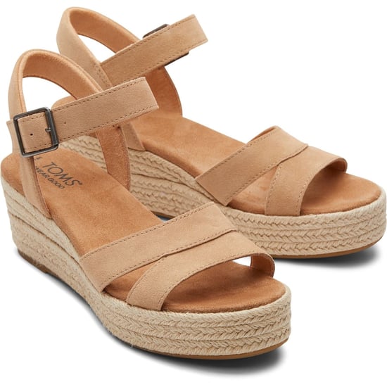 TOMS Audrey 100% Cow Women's Honey Wedges - Image 1