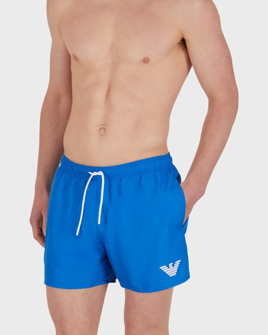 Bañador Emporio Armani tejido con logotipo de águila para hombre - Image 1