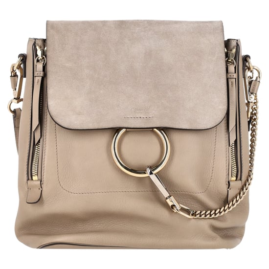 Chloé Faye Backpack in Beige Leather and Suede - Image 1