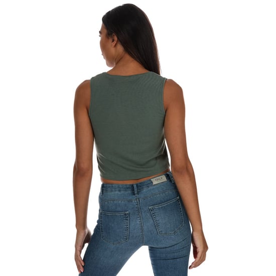 Women's Vero Moda Gemma Jersey Vest Top in Green