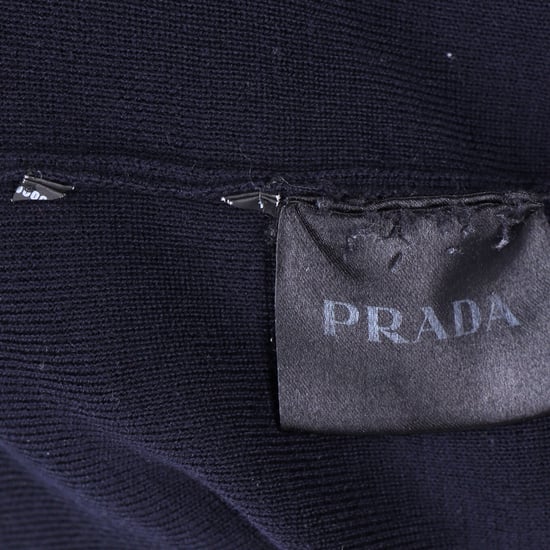 Prada Windbreaker in Navy Blue Wool and Nylon - Image 4