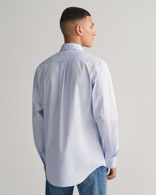 GANT Mens Regular Fit Long Sleeve Poplin Shirt - Image 2