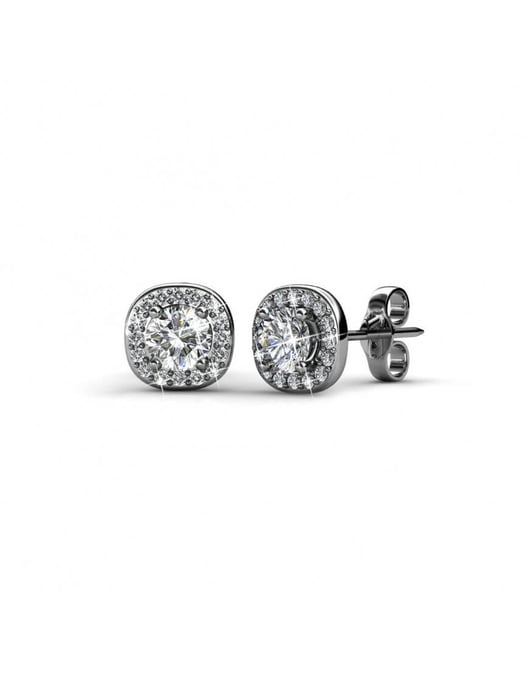 Pendientes Cushy - Plata y Cristal - Image 1