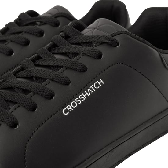 Crosshatch Mens Judas Trainers (Black) - Image 3