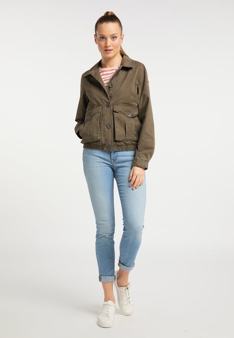 Dreimaster light jacket women Military olive - Image 2
