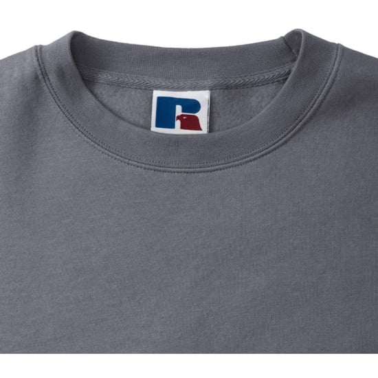Russell Mens Authentic Sweatshirt (Slimmer Cut) (Convoy Grey) - Image 4