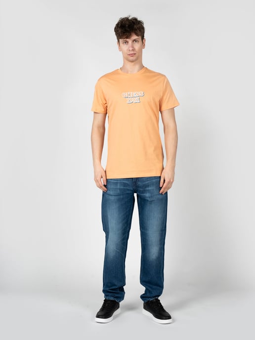 Guess T-Shirt Embro del hombre naranja - Image 2