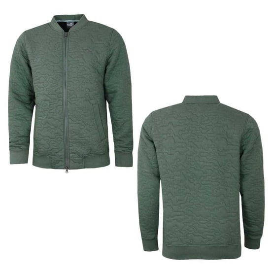 Puma Mujer Camo Bomber Chaqueta con cremallera completa Invierno Laurel Wreath 576145 02 A50B - Image 1