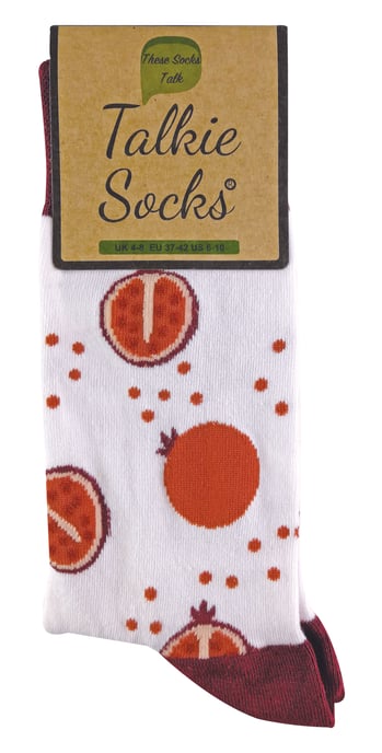 TALKIE SOCKS - Calcetines de algodón para mujer con diseño frutal y original - Image 2