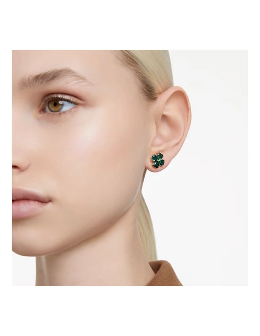 Swarovski 'Idyllia' Women's Gold Plated Metal Stud Earrings - Gold 5666236 - Image 5
