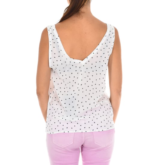 Blusa sin mangas con escote en V para mujer C5022 - Image 3