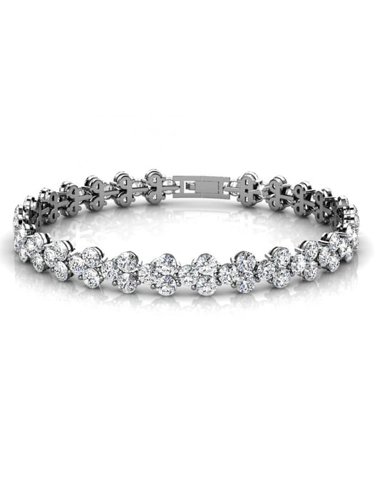 Pulsera Princesa - Plata y Cristal - Image 1